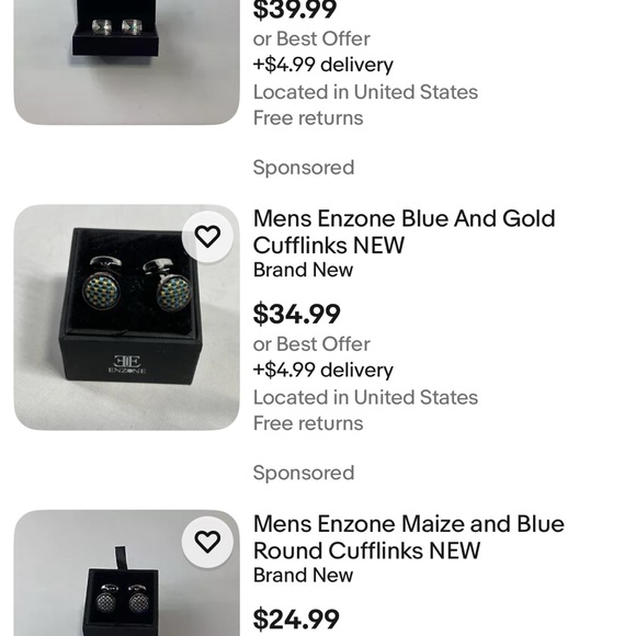 Enzone Cufflinks - Picture 3 of 3